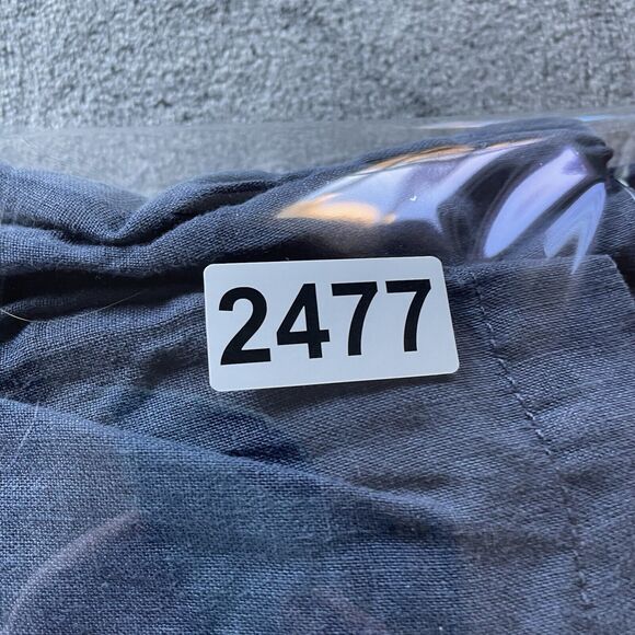 C&C Pants Womens Medium Blue Linen Drawstring Beach Coastal Lagenlook Pull On - Picture 10 of 10